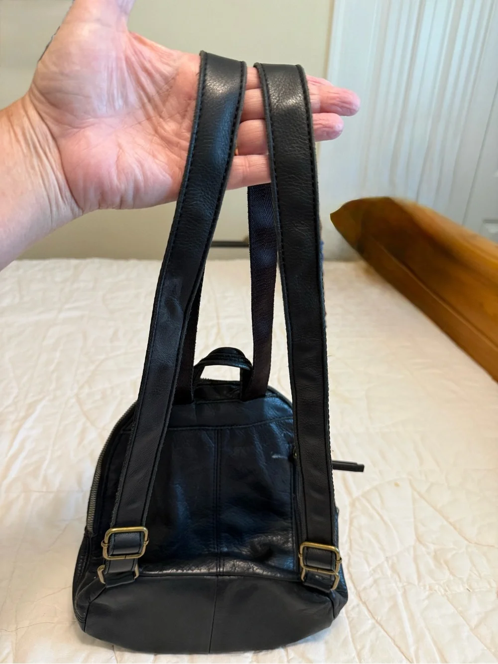 American Leather Black Mini Backpack - Classic Everyday Carry
